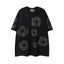 Denim Tears Black Tonal All‑Over Cotton Wreath Print T‑Shirt