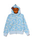 Cross border trendy brand BAPE monkey shark head full zipper cardigan jacket Y2K sweet cool style camouflage hooded sweatshirt (2)