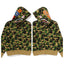 Cross border trendy brand BAPE monkey shark head full zipper cardigan jacket Y2K sweet cool style camouflage hooded sweatshirt (5)