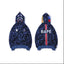 Foreign Trade Cross border Europe and America 2023 Hot Selling BAPE Shark Head Ape Head Hoodie 3D Hoodie Full Cap Zipper Hoodie (5)