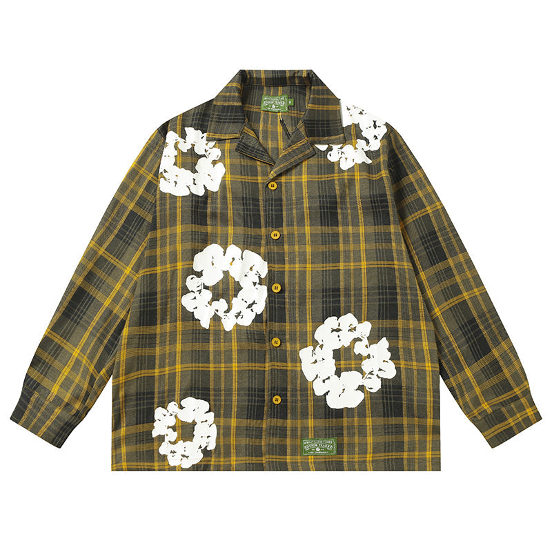 Denim Tears Shirt Kapok Plaid Long sleeve shirt