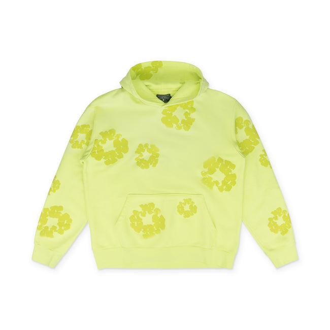 Denim Tears Neon Green Mono Wreath Hoodie Hover Image