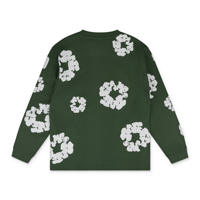 Denim Tears Green Cotton Wreath LS T-Shirt Main Image