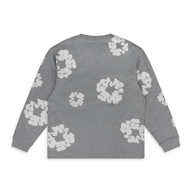 Denim Tears Grey Cotton Wreath LS T-Shirt Main Image