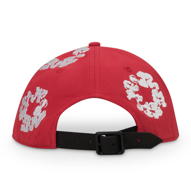 Denim Tears Red Cotton Wreath Fitted Cap Main Image