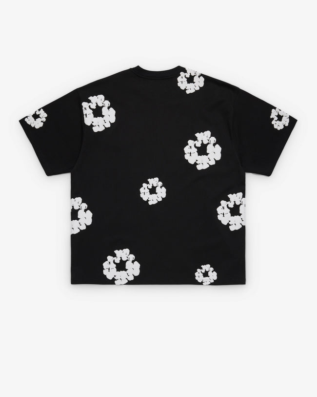 Denim Tears - Men's Cotton Wreath Tall Tee - (Black) Main Image