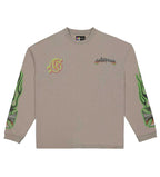 Godspeed Biker Nation L/S Tee Stone Grey