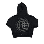 ‘Eclipse’ Black Rhinestone Hoodie