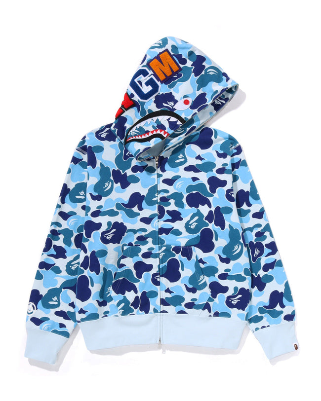 Cross border trendy brand BAPE monkey shark head full zipper cardigan jacket Y2K sweet cool style camouflage hooded sweatshirt (3) Hover Image
