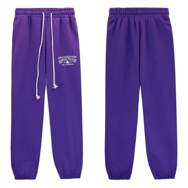 Denim Tears Violet Small Embroidery Drawstring Jogger Sweatpants Hover Image