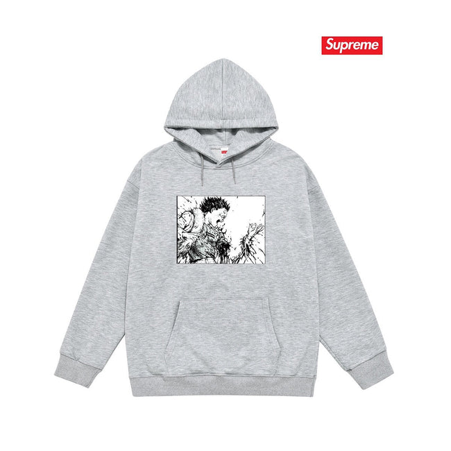 Cross border high version trendy brand Supreme letter printed hooded sweatshirt jacket, classic BOX looped hoodie for men and women (42) Hover Image