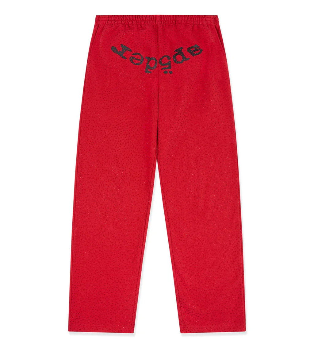 Sp5der VVS Webstone Sweatpants Red