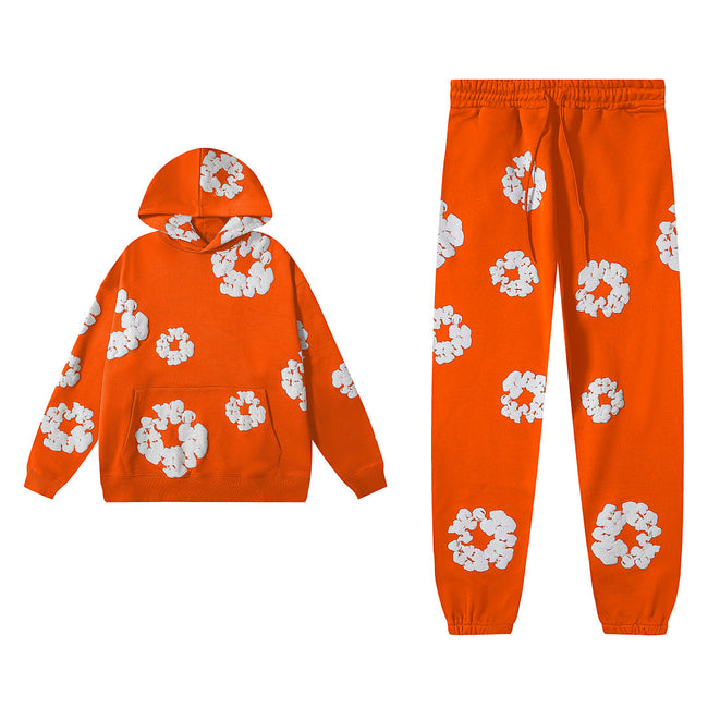 Denim Tears Orange Hoodie & Sweatpants Set Hover Image